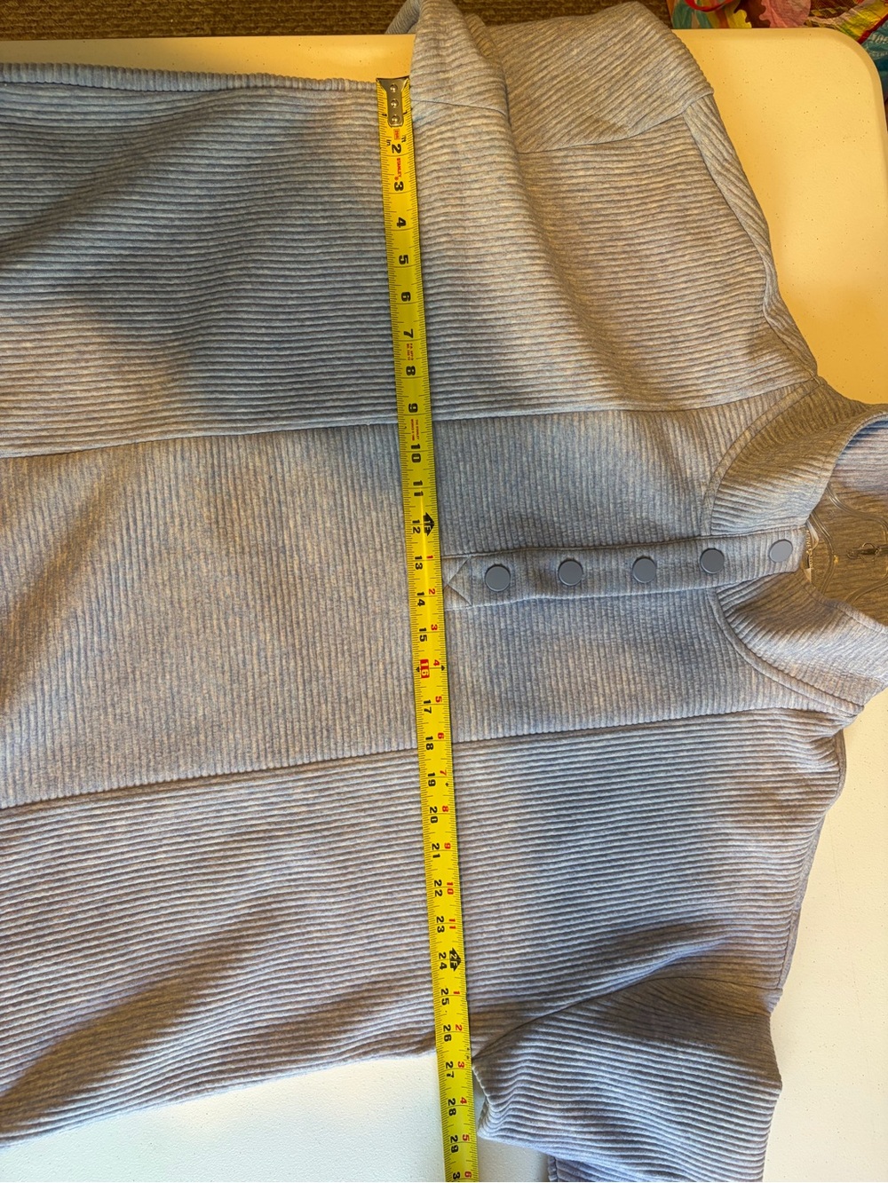 Active Zone Penningtons Womens 2X Blue Ribbed Funnel Neck Pullover Sweatshirt - Picture 10 of 10